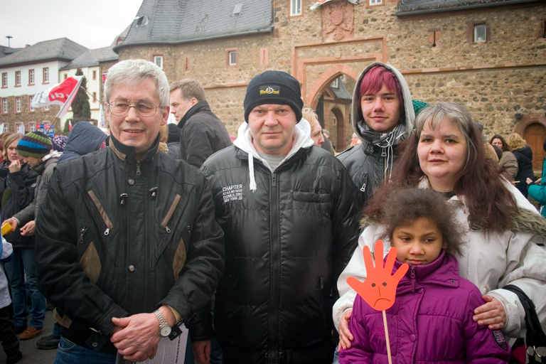 Die Linke Hartz4Hilfe Wetterau war auch dabei.