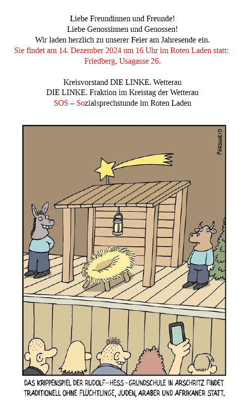 Feier zum Jahresende