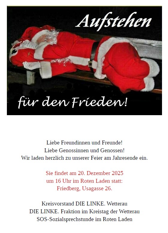 Einladung Jahresende